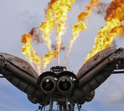 Arcadia Spectacular Spider Installation At Glastonbury Festival