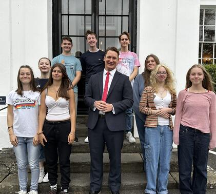 GCSE students at Sidcot School receive their results