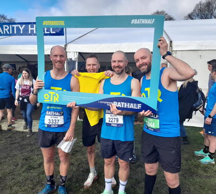 Team Sidcot at the Bath Half Marathon